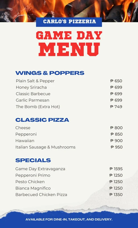 Mau thiet ke menu moi nhat 2024 mang phong cach the thao 6, Thiết Kế Gia Phúc