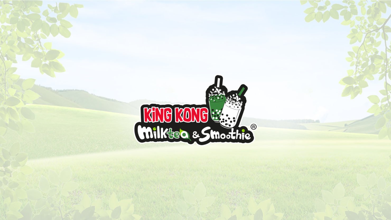 thiết kế logo, logo king kong milk tea, king kong milk tea & smoothie, logo trà sữa, logo quán trà sữa, Logo King Kong